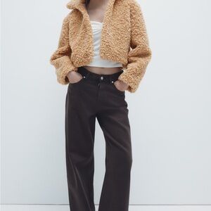 Urban Outfitters Plush Tan Teddy Jacket